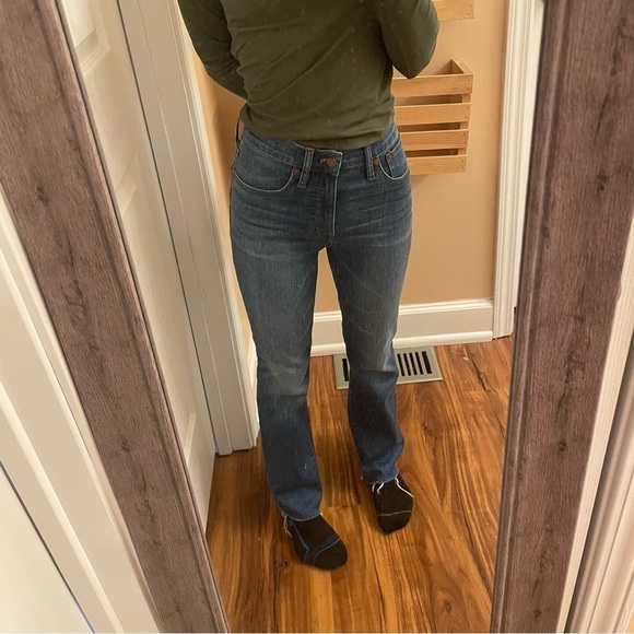 Madewell Cali Demi-Boot  Destructed-Hem Edition Women’s Jeans - Picture 13 of 15